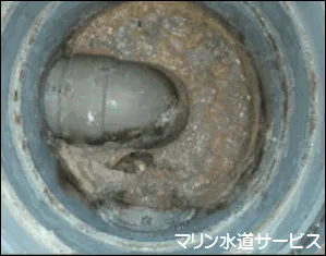 排水配管内の詰まり